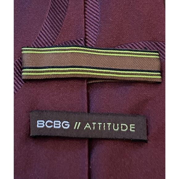 Bcbg Attitude Burgundy Hand Made 100% Imported Silk Made In China - Picture 8 of 9